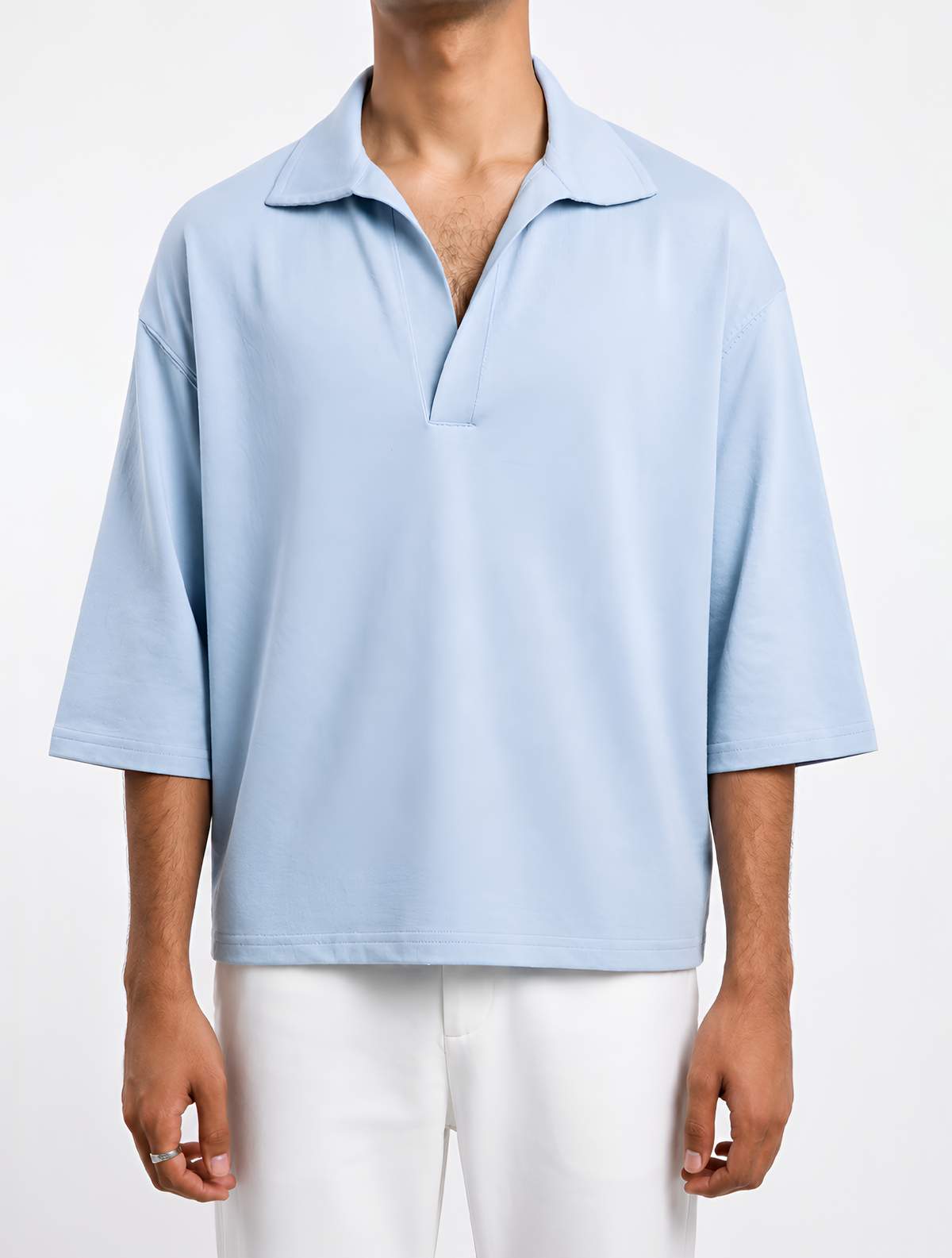 MAAND-Cuban Collar - Ice Blue